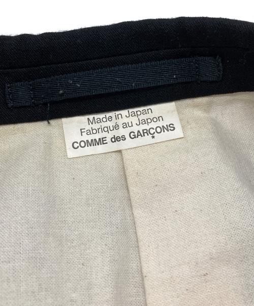 COMME des GARCONS HOMME PLUS（コムデギャルソンオムプリュス）COMME des GARCONS HOMME PLUS (コムデギャルソンオムプリュス) 1Bカットオフデザインジャケット/Raw Edge Single-Button Jacket ブラック サイズ:Sの古着・服飾アイテム