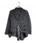 COMME des GARCONS（コムデギャルソン）の古着「ポリ縮絨 パデットデザインジャケット」｜ブラック