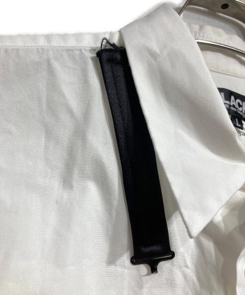 BLACK COMME des GARCONS（ブラックコムデギャルソン）BLACK COMME des GARCONS (ブラックコムデギャルソン) 蝶ネクタイデザインシャツ/Bow tie shirt ホワイト サイズ:Lの古着・服飾アイテム