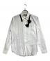 BLACK COMME des GARCONS（ブラックコムデギャルソン）の古着「蝶ネクタイデザインシャツ/Bow tie shirt」｜ホワイト