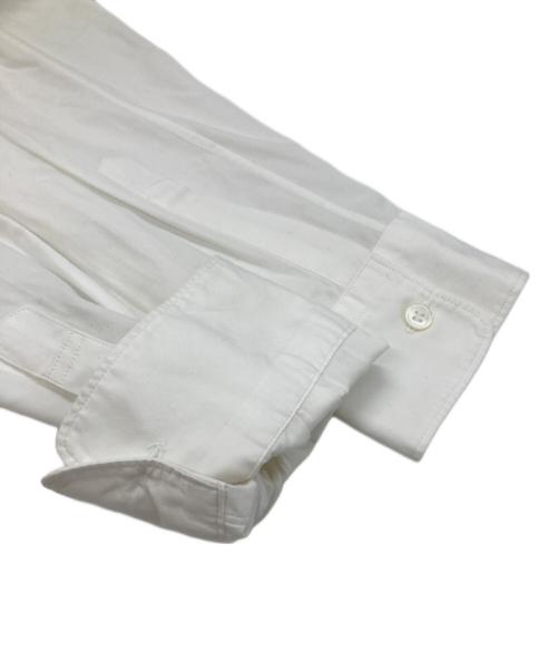 COMME des GARCONS HOMME PLUS（コムデギャルソンオムプリュス）COMME des GARCONS HOMME PLUS (コムデギャルソンオムプリュス) ベロアパッチデザインシャツ ホワイト サイズ:SSの古着・服飾アイテム