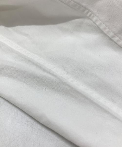 COMME des GARCONS HOMME PLUS（コムデギャルソンオムプリュス）COMME des GARCONS HOMME PLUS (コムデギャルソンオムプリュス) ベロアパッチデザインシャツ ホワイト サイズ:SSの古着・服飾アイテム
