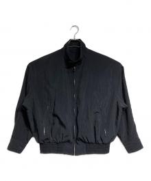 everyone（エブリワン）の古着「nylon silk harrington jacket/ナイロンシルクハリントンジャケット」｜ブラック