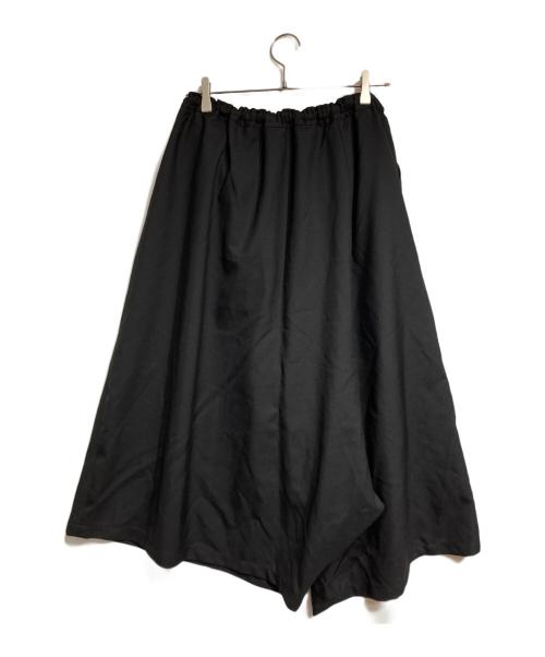 GROUND Y（グラウンドワイ）GROUND Y (グラウンドワイ) ギャバギャザーサルエルパンツ/Gabardine Gathered Sarouel Pants ブラック サイズ:3の古着・服飾アイテム