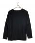 Yohji Yamamoto pour homme (ヨウジヤマモト プールオム) ウールエアー天竺カットソー/Wool Air Jersey Cut and Sewn ブラック サイズ:3：20000円