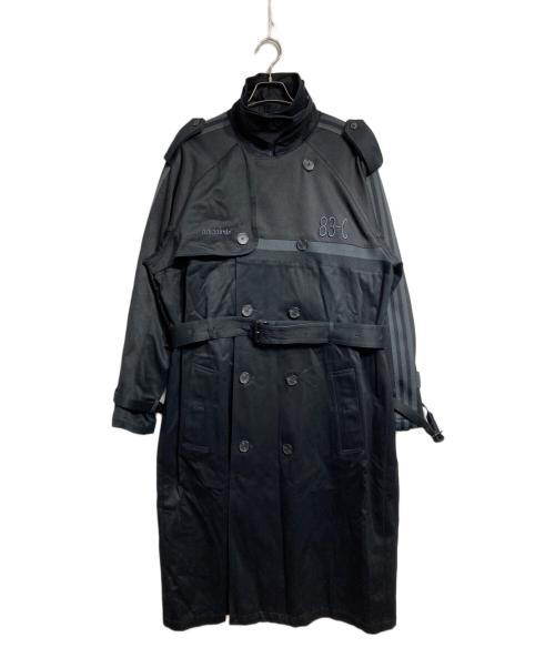adidas（アディダス）adidas (アディダス) トレンチコート/trench coat ブラック サイズ:XLの古着・服飾アイテム