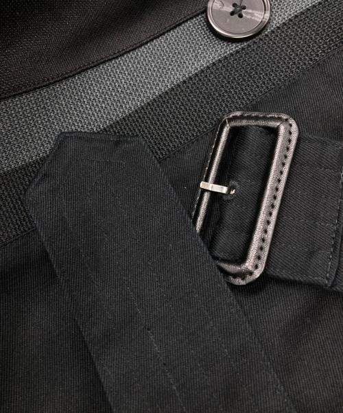 adidas（アディダス）adidas (アディダス) トレンチコート/trench coat ブラック サイズ:XLの古着・服飾アイテム