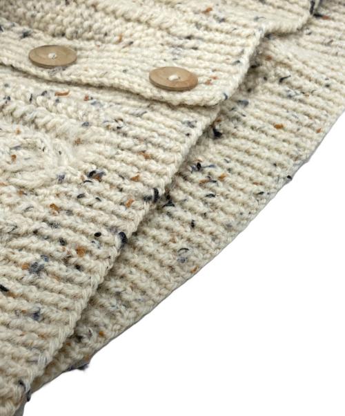 INVERALLAN（インバーアラン）INVERALLAN (インバーアラン) アランニットカーディガン/」Aran knit cardigan アイボリー サイズ:FREEの古着・服飾アイテム