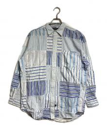 POLO COUNTRY（ポロカントリー）の古着「パッチワークシャツ/patchwork shirt」｜ブルー