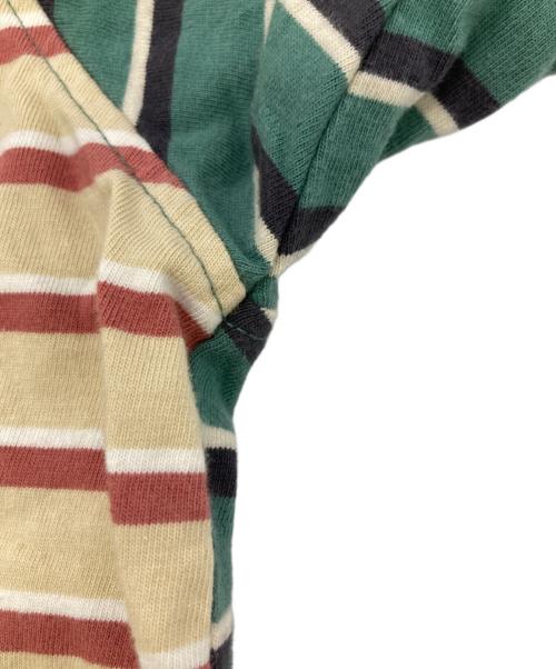 stussy（ステューシー）stussy (ステューシー) マルチボーダーTシャツ ベージュ サイズ:Sの古着・服飾アイテム