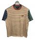 stussy（ステューシー）の古着「マルチボーダーTシャツ」｜ベージュ