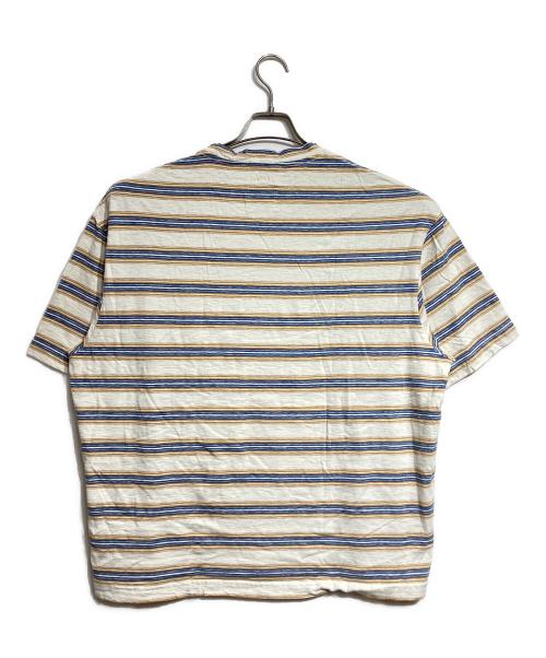 LANVIN（ランバン）LANVIN (ランバン) GALLERY DEPT (ギャラリー デプト) ボーダーペイントTシャツ/Border Paint T-shirt ベージュ サイズ:Lの古着・服飾アイテム