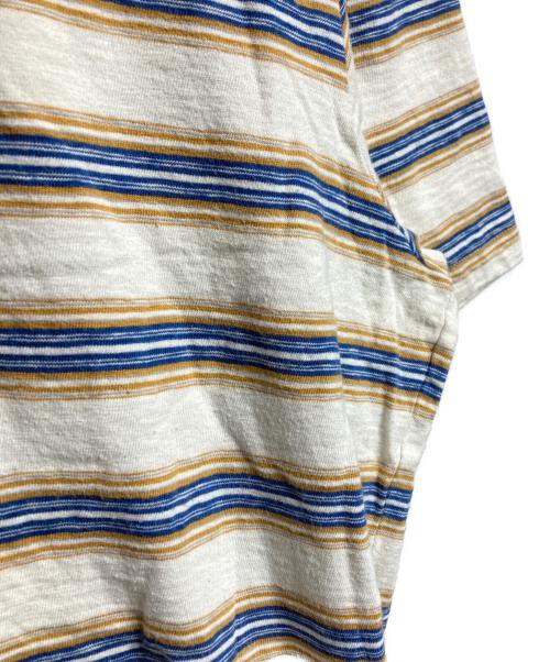 LANVIN（ランバン）LANVIN (ランバン) GALLERY DEPT (ギャラリー デプト) ボーダーペイントTシャツ/Border Paint T-shirt ベージュ サイズ:Lの古着・服飾アイテム