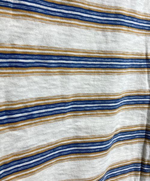 LANVIN（ランバン）LANVIN (ランバン) GALLERY DEPT (ギャラリー デプト) ボーダーペイントTシャツ/Border Paint T-shirt ベージュ サイズ:Lの古着・服飾アイテム