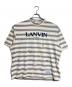 LANVIN（ランバン）の古着「ボーダーペイントTシャツ/Border Paint T-shirt」｜ベージュ