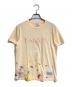 LANVIN（ランバン）の古着「ペイント加工ロゴTシャツ/Printed logo T-shirt」｜オレンジ