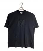 AMI Alexandre Mattiussiアミアレクサンドルマテュッシ）の古着「ロゴTシャツ/Logo Tee」｜ブラック