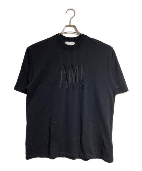 AMI Alexandre Mattiussi（アミアレクサンドルマテュッシ）AMI Alexandre Mattiussi (アミアレクサンドルマテュッシ) ロゴTシャツ/Logo Tee ブラック サイズ:Mの古着・服飾アイテム