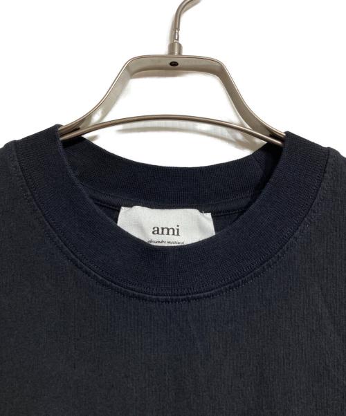 AMI Alexandre Mattiussi（アミアレクサンドルマテュッシ）AMI Alexandre Mattiussi (アミアレクサンドルマテュッシ) ロゴTシャツ/Logo Tee ブラック サイズ:Mの古着・服飾アイテム