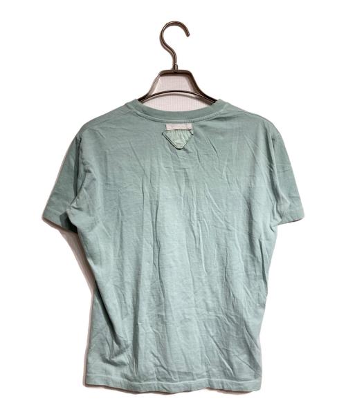 PRADA（プラダ）PRADA (プラダ) ユニコーン刺繍Tシャツ/Embroidered unicorn T-shirt ブルー サイズ:Mの古着・服飾アイテム