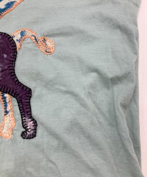 PRADA（プラダ）PRADA (プラダ) ユニコーン刺繍Tシャツ/Embroidered unicorn T-shirt ブルー サイズ:Mの古着・服飾アイテム