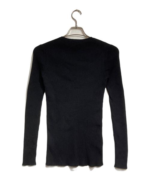 PRADA（プラダ）PRADA (プラダ) コットンリブニット/Cotton rib knit ブラック サイズ:42の古着・服飾アイテム