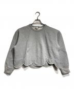 COMME des GARCONS COMME des GARCONS×10 corso comoコムデギャルソン コムデギャルソン×ディエチ コルソコモ）の古着「フリルカッティングスウェット/Frill Cutting Sweatshirt」｜グレー