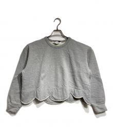 COMME des GARCONS COMME des GARCONS×10 corso como（コムデギャルソン コムデギャルソン×ディエチ コルソコモ）の古着「フリルカッティングスウェット/Frill Cutting Sweatshirt」｜グレー