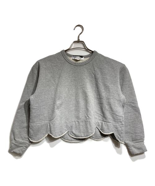 COMME des GARCONS COMME des GARCONS（コムデギャルソン コムデギャルソン）COMME des GARCONS COMME des GARCONS 10 corso como (ディエチ コルソコモ) フリルカッティングスウェット/Frill Cutting Sweatshirt グレー サイズ:Mの古着・服飾アイテム