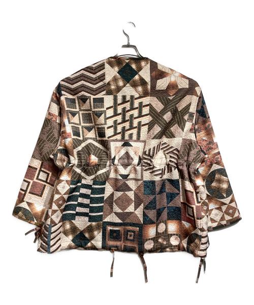 Acne studios（アクネ ストゥディオス）Acne studios (アクネ ストゥディオス) 10 corso como (ディエチ コルソコモ) Patchwork Jacquard Woven Jacket/パッチワークジャカードウーブンジャケット ブラウン サイズ:Mの古着・服飾アイテム