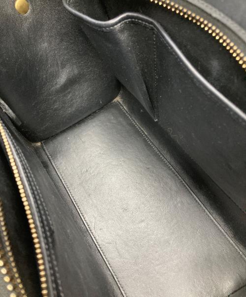 CELINE（セリーヌ）CELINE (セリーヌ) ラゲージマイクロショッパー/Luggage Micro Shopper ブラウン×ブラックの古着・服飾アイテム