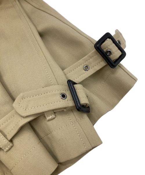 Jean Paul GAULTIER（ジャンポールゴルチェ）Jean Paul GAULTIER (ジャンポールゴルチェ) PVC切替トレンチコート ベージュ×ブラック サイズ:40の古着・服飾アイテム