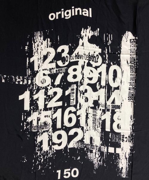 YOHJI YAMAMOTO（ヨウジヤマモト）YOHJI YAMAMOTO (ヨウジヤマモト) シルクスカーフ/silk scarf ブラックの古着・服飾アイテム