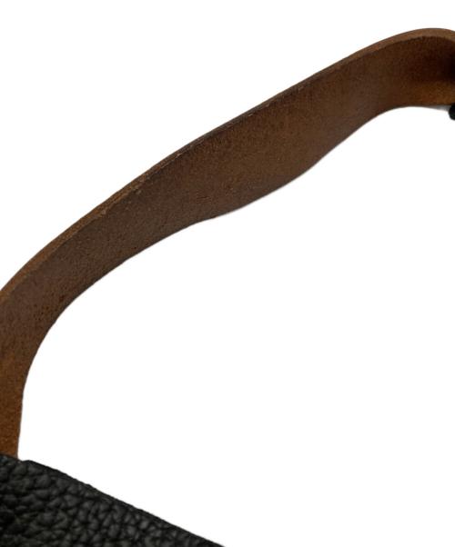 HENDER SCHEME（エンダースキーマ）Hender Scheme (エンダースキーマ) Triangle BAG/トライアングルバッグ ブラック×ブラウンの古着・服飾アイテム