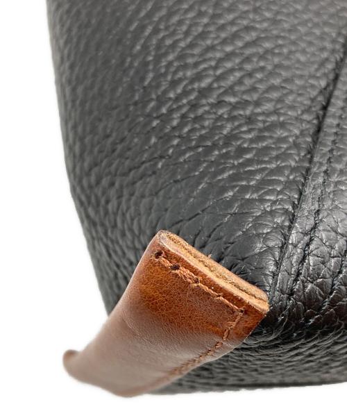HENDER SCHEME（エンダースキーマ）Hender Scheme (エンダースキーマ) Triangle BAG/トライアングルバッグ ブラック×ブラウンの古着・服飾アイテム