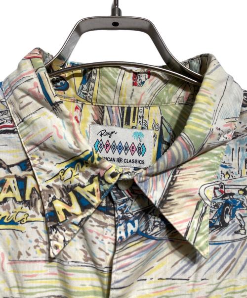 reyn spooner（レイン スプナー）reyn spooner (レイン スプナー) 総柄シャツ/All-over print shirt ベージュ×グリーン サイズ:Lの古着・服飾アイテム