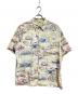 reyn spooner（レイン スプナー）の古着「総柄シャツ/All-over print shirt」｜ベージュ×グリーン