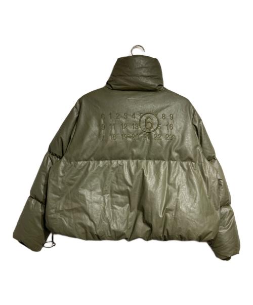 MM6 Maison Margiela（エムエムシックスメゾンマルジェラ）MM6 Maison Margiela (エムエムシックスメゾンマルジェラ) ナンバリングロゴパデッドジャケット カーキ サイズ:Mの古着・服飾アイテム