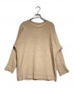 A-POC ABLE ISSEY MIYAKEエイポック エイブル イッセイ ミヤケ）の古着「ロングスリーブカットソー/Long sleeve top」｜ブラウン