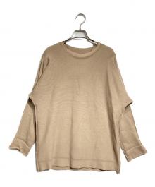 A-POC ABLE ISSEY MIYAKE（エイポック エイブル イッセイ ミヤケ）の古着「ロングスリーブカットソー/Long sleeve top」｜ブラウン