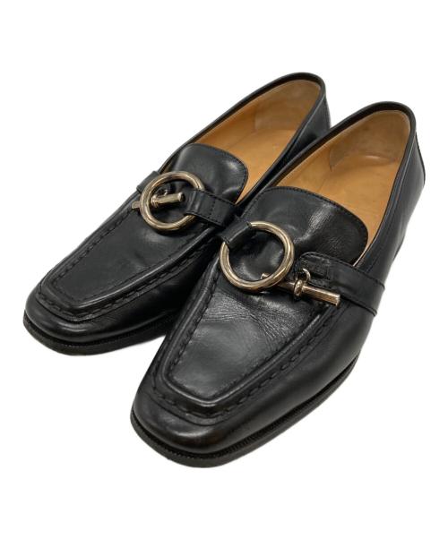HERMES（エルメス）HERMES (エルメス) シェーヌダンクルローファー/Chaine d'Ancre Loafers ブラック サイズ:23.5㎝の古着・服飾アイテム