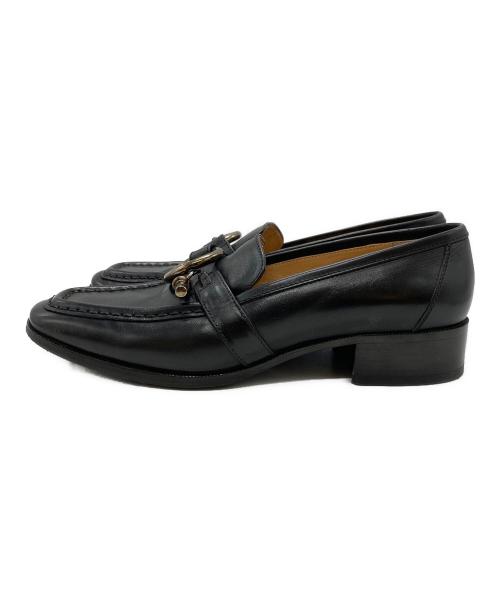 HERMES（エルメス）HERMES (エルメス) シェーヌダンクルローファー/Chaine d'Ancre Loafers ブラック サイズ:23.5㎝の古着・服飾アイテム