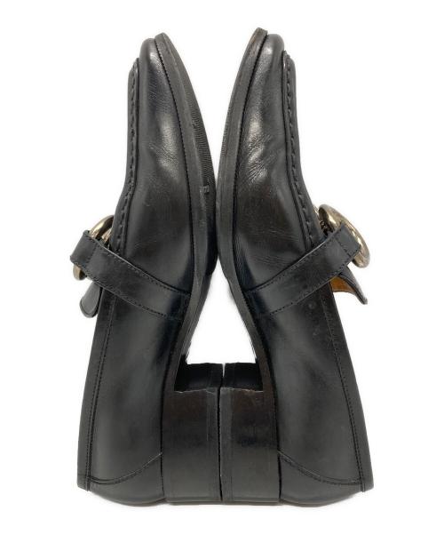 HERMES（エルメス）HERMES (エルメス) シェーヌダンクルローファー/Chaine d'Ancre Loafers ブラック サイズ:23.5㎝の古着・服飾アイテム