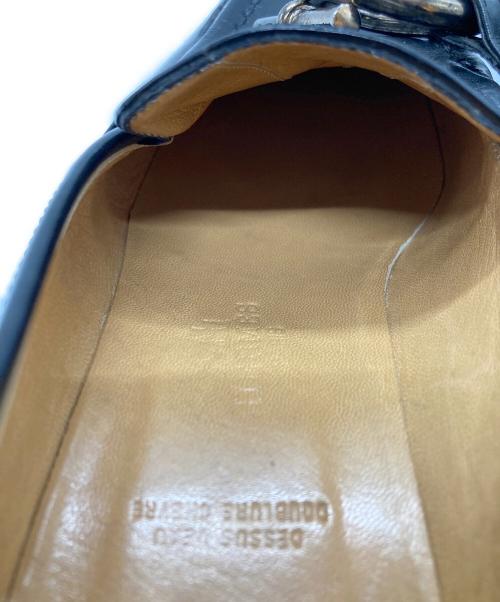HERMES（エルメス）HERMES (エルメス) シェーヌダンクルローファー/Chaine d'Ancre Loafers ブラック サイズ:23.5㎝の古着・服飾アイテム