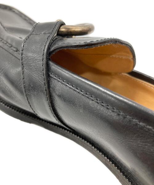 HERMES（エルメス）HERMES (エルメス) シェーヌダンクルローファー/Chaine d'Ancre Loafers ブラック サイズ:23.5㎝の古着・服飾アイテム