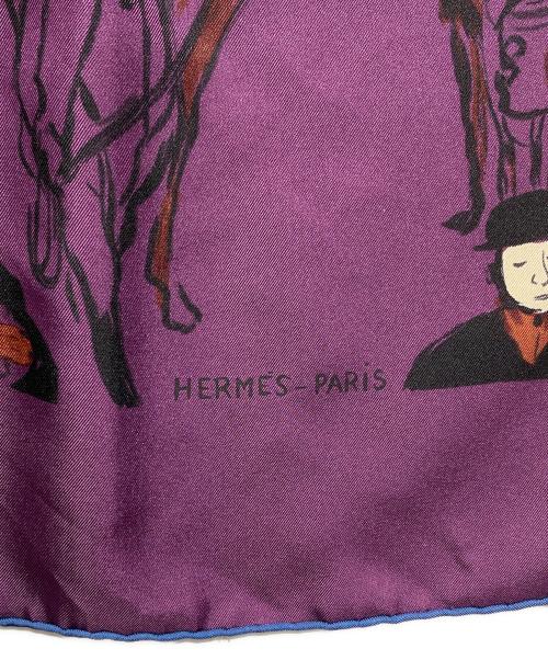 HERMES（エルメス）HERMES (エルメス) カレ90/Paddock/パドック パープルの古着・服飾アイテム