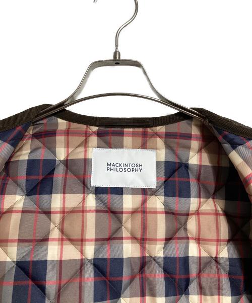 MACKINTOSH PHILOSOPHY（マッキントッシュ フィロソフィー）MACKINTOSH PHILOSOPHY (マッキントッシュ フィロソフィー) Traditional Weatherwear (トラディショナルウェザーウェア) ARKLEY LONGキルティングコート ブラウン サイズ:38の古着・服飾アイテム