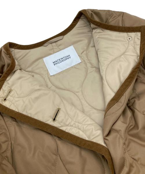 MACKINTOSH PHILOSOPHY（マッキントッシュ フィロソフィー）MACKINTOSH PHILOSOPHY (マッキントッシュ フィロソフィー) キルティングショートジャケット/quilted short jacket ブラウン サイズ:38の古着・服飾アイテム