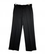 JUNYA WATANABEジュンヤワタナベ）の古着「ウールギャバジンバギースラックス/Wool Gabardine Baggy Slacks」｜ブラック