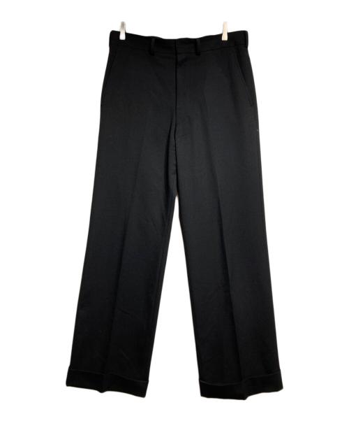 JUNYA WATANABE（ジュンヤワタナベ）JUNYA WATANABE (ジュンヤワタナベ) ウールギャバジンバギースラックス/Wool Gabardine Baggy Slacks ブラック サイズ:Ｌの古着・服飾アイテム